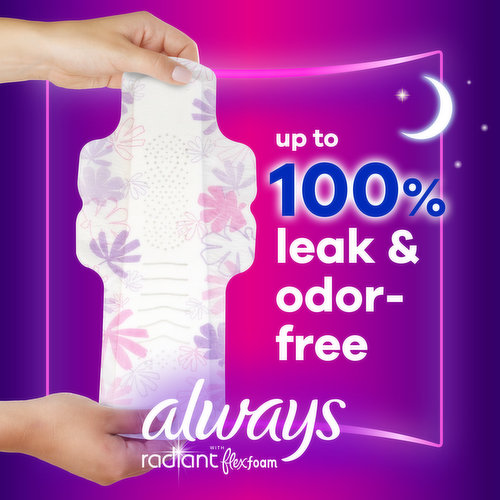 Save on Always Maxi Pads Overnight Extra Heavy Flow with Flexi-Wings Size 5  Order Online Delivery