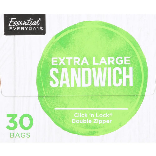 Essential Everyday Double Zipper Sandwich Bags