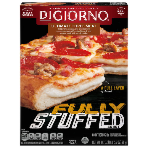 DiGiorno Pizza, Fully Stuffed Crust, Ultimate Three Meat