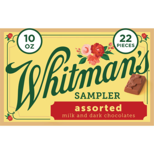 Whitman's Sampler Milk and Dark Chocolates, Assorted