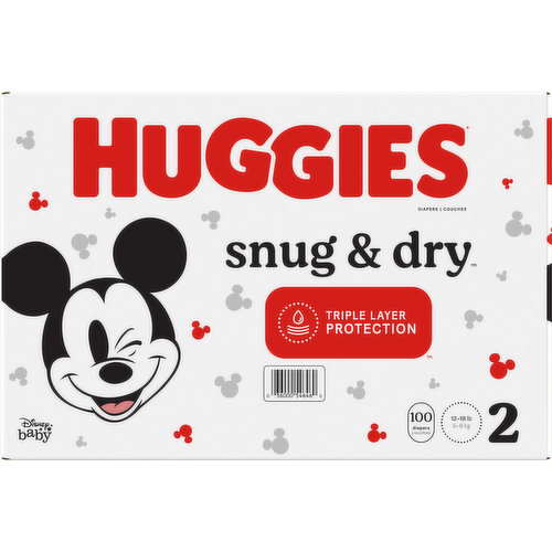 Huggies Snug & Dry Baby Diapers - Size 5