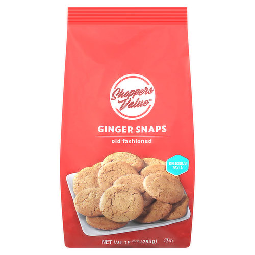 Shoppers Value Cookies, Old Fashioned, Ginger Snaps