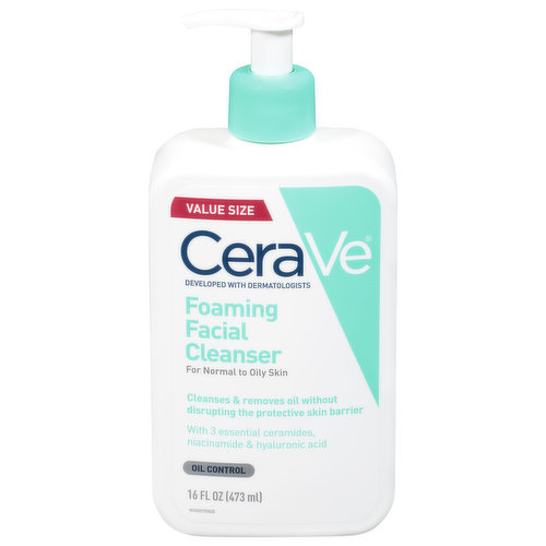 CeraVe Facial Cleanser, Foaming, Value Size