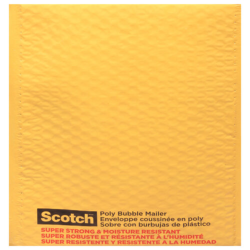 Scotch Poly Bubble Mailer, Size 2