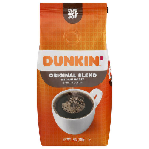 Your perfect cup o' joe. It's a success story that started in 1950 as a single donut shop in Quincy, Massachusetts, and now includes over 9,500 shops. Sure, Dunkin' has been known for its donuts over the years, but it's our coffee that's kept America running. And just what kind of brew could create such a stir? Open this bag and find out. Original Blend is the coffee that made Dunkin' famous, featuring a rich, smooth taste unmatched by others. Brew yourself a cup and enjoy the great taste of Dunkin' at home.