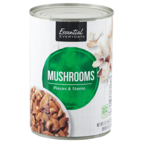 Essential Everyday Mushrooms, Pieces & Stems