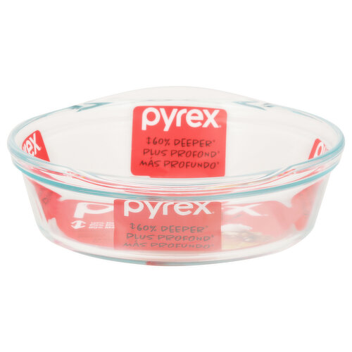 Pyrex Baking Dish, Deep Glass, 2.6 Quart