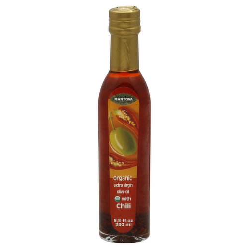 Mantova Olive Oil, Extra Virgin, Organic, with Chili