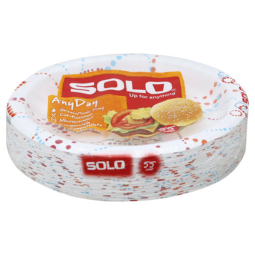 Solo Paper Plates, Heavy Duty, 10 Inch, Plates