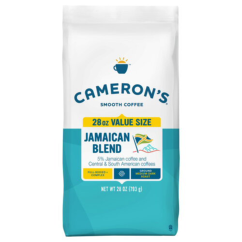 Cameron's Coffee, Bag, Jamaican Blend Medium-Dark Roast Grounds