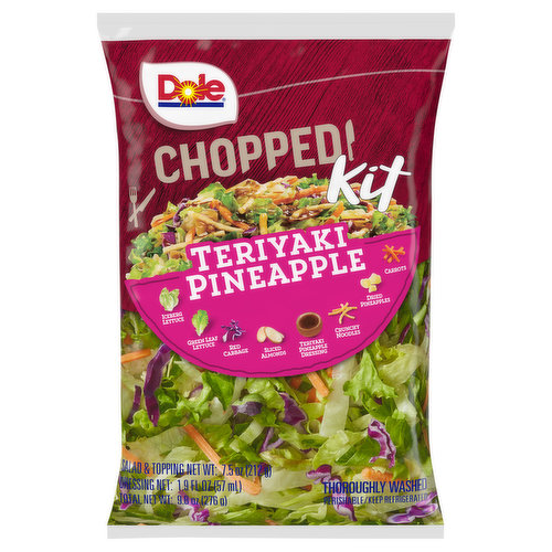 Dole Chopped Kit, Teriyaki Pineapple