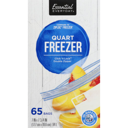 Save on Our Brand Double Zipper Quart Freezer Bags Order Online Delivery