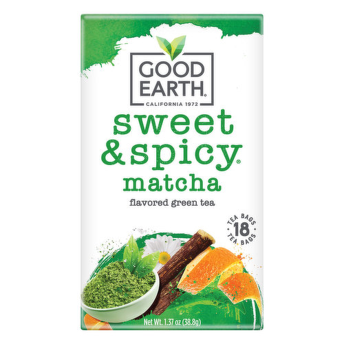 Good Earth Good Earth Sweet & Spicy Matcha Green Tea 18 Count Tea Bags