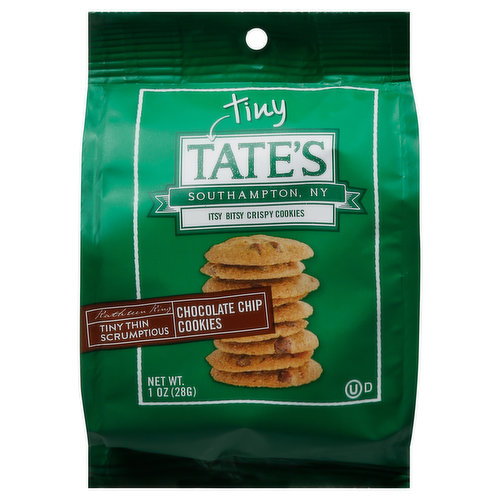 Tate's Cookies, Chocolate Chip, Tiny