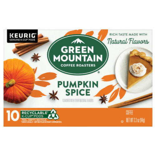 Green Mountain Coffee Roasters Coffee, Pumpkin Spice, K-Cup Pods