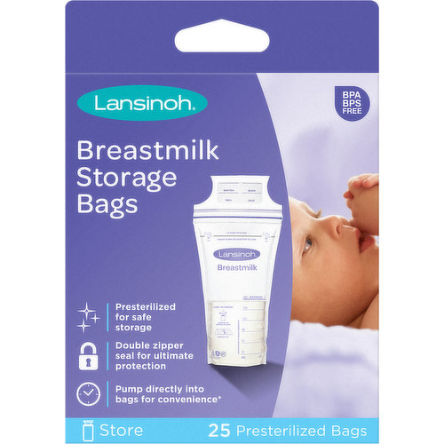 Lansinoh Breast Milk Storage Bags & Adapters