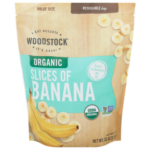 Woodstock Slices of Banana, Organic, Value Size