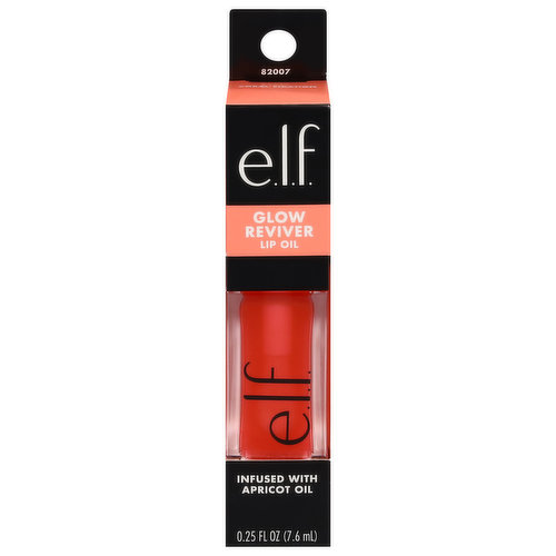 e.l.f. Lip Oil, Coral Fixation, Glow Reviver