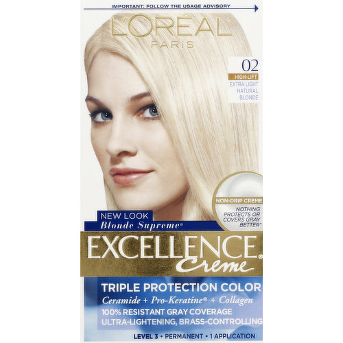 Excellence Permanent Color, Triple Protection, Extra Light Natural