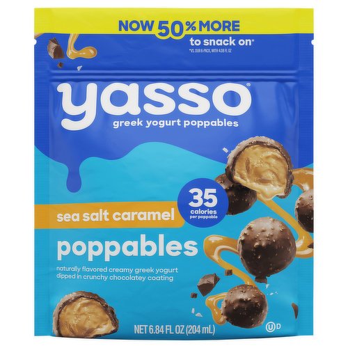 Yasso Poppables, Greek Yogurt, Sea Salt Caramel