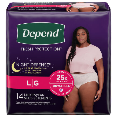 Depend Protection Plus Adult Diaper Ultimate Protection Plus Men XL 80 –  Mega Mart Center