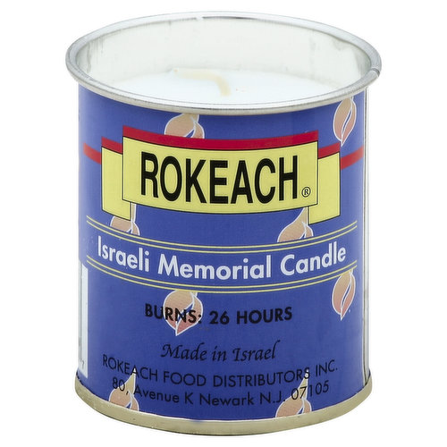 ROKEACH Candle, Israeli Memorial