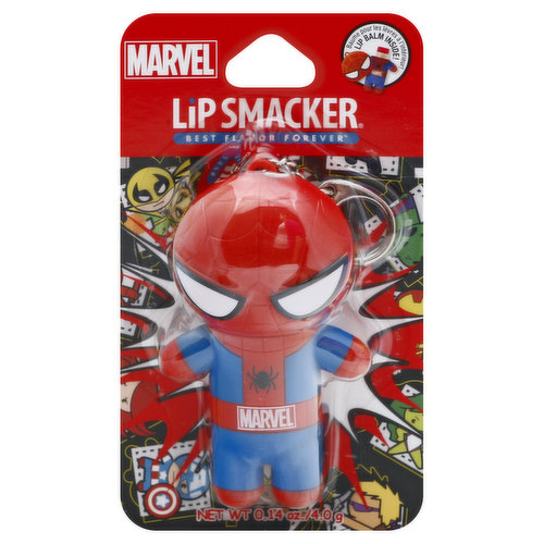 Lip Smacker Marvel Lip Balm, Amazing Pomegranate, Spiderman