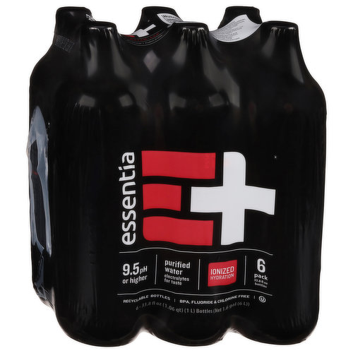 Essentia Purified Water, 6 Pack