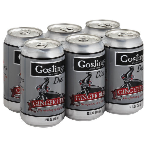 Goslings Ginger Beer Nonalcoholic 6x355 mL