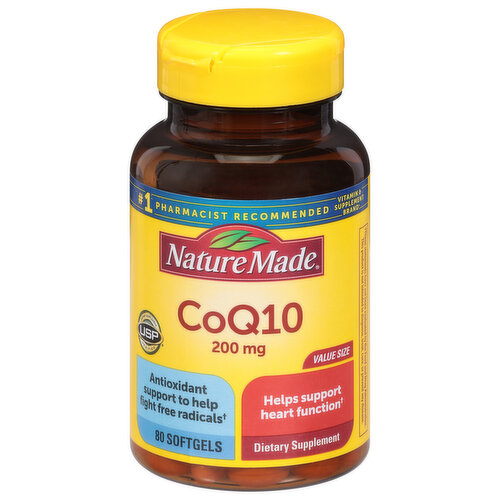 Nature Made CoQ10, 200 mg, Softgels, Value Size