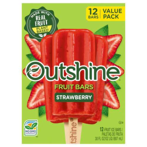Outshine Fruit Bars, Strawberry, Value Pack
