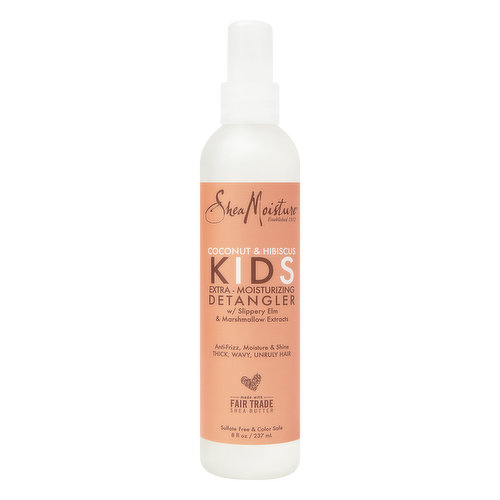 Shea Moisture Detangler, Extra-Moisturizing, Coconut & Hibiscus, Kids