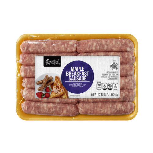 Essential Everyday Breakfast Sausage, Maple Syrup