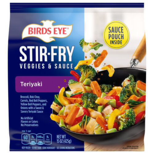 Birds Eye Teriyaki Frozen Stir Fry Veggies and Sauce, Frozen Vegetables