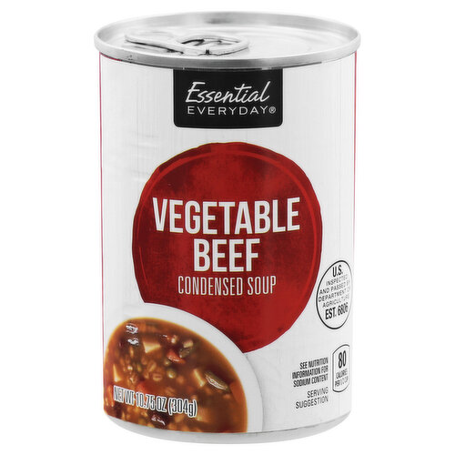 ESSENTIAL EVERYDAY Condensed Soup, Vegetable Beef