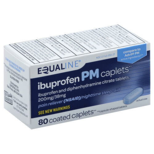 Equaline Ibuprofen PM, Coated Caplets