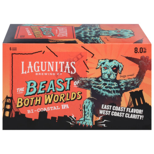 Lagunitas Brewing Co Beer, Bi-Coastal IPA, The Beast of Both Worlds