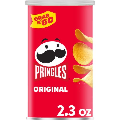 Pringles Potato Crisps Chips, Original, Grab N' Go Snack Pack