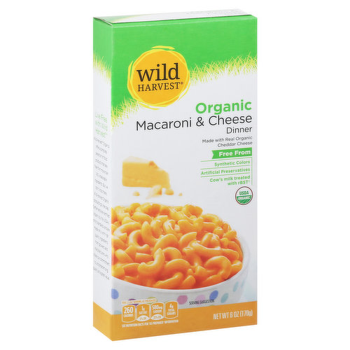 Wild Harvest Macaroni & Cheese Dinner, Organic