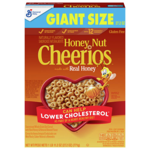 Cheerios Cereal, Honey Nut, Giant Size