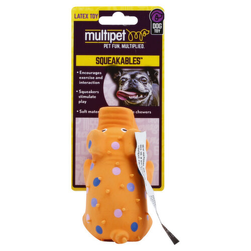 Multipet Squeakables Dog Toy, Latex Toy, Globlet-Mini