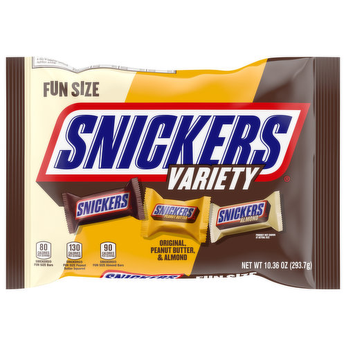 Snickers Milk Chocolate, Variety, Fun Size