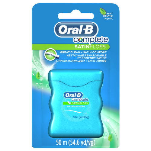 Oral-B  Complete Satin Floss, Mint