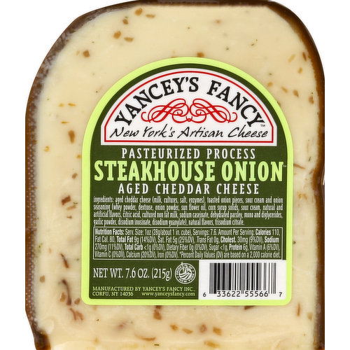 New York's artisan cheese. www.yanceysfancy.com. Pride of New York.