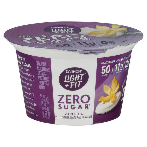 Zero in on delicious with 0 g of sugar (not a low-calorie food), no artificial sweeteners or flavors and so much irresistibly creamy, spoon-licking deliciousness you’ll crave it on repeat. Crack it open every day for a taste of how tempting zero can be. With room for toppings. Danone: Part of the Danone family.