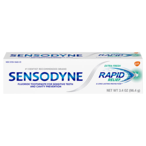 Sensodyne Toothpaste, Extra Fresh, Rapid Relief