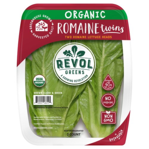 Revol Greens Romaine, Organic, Twins