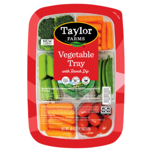 Taylor Farms Vegetable Tray with Ranch Dip