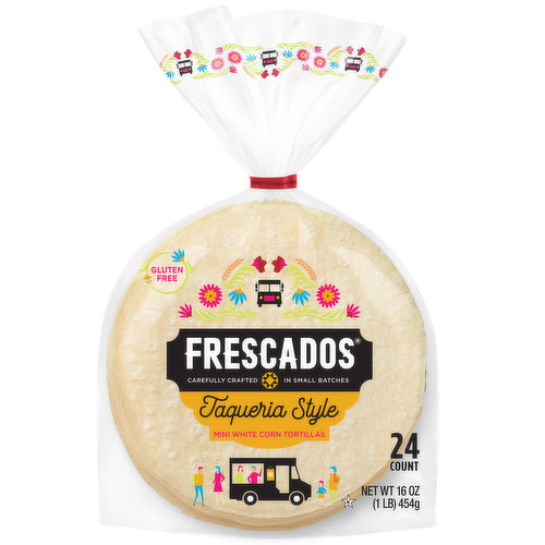 Frescados Taqueria Style Mini White Corn Tortillas