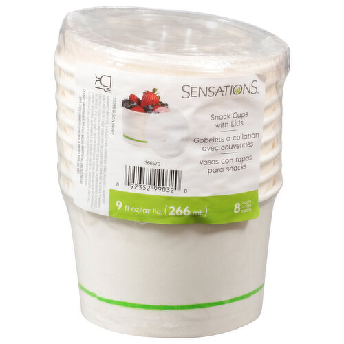 Sensations Snack Cups, with Lids